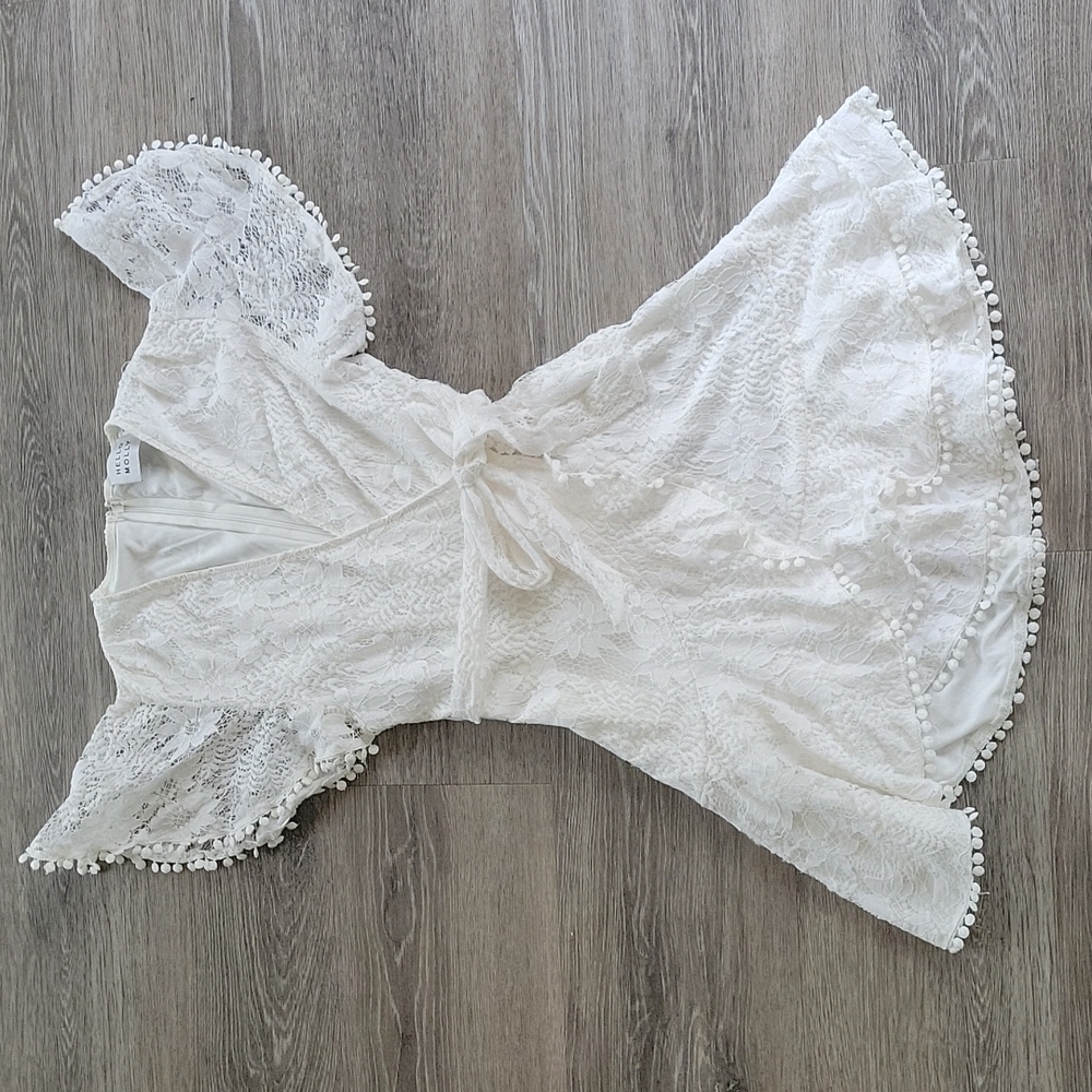 Hello Molly white mini dress